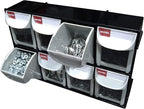 SHUTER Stackable Storage Drawers, 8 Compartment, Small Parts Tool Organizer, Tilt Out Craft Sewing Cabinet, Garage Storage, W