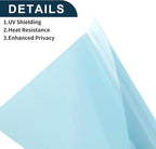 Motoforti Nano Ceramic Car Window Tint Film VLT 56% IRR 48% UVR 62% Dark Blue 5ft x 30inch Privacy Film 2mil PET 1 Pc