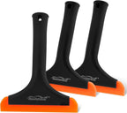 NEWISHTOOL All-Purpose Small Silicone Squeegee for Car & Home Cleaning, 3 Pack Window Tint Scraper for Car Windshield, Shower Bathroom Glass Door Washing