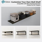 Floating Shelf Board for Wall 5/8" – 1 Pack Board Only, No Brackets – 72" L x 10" W x 0.6" T Ash Melamine Wood Floating Shelv
