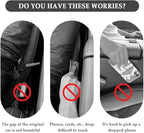 2PCS Car Seat Gap Filler,Super Flexible Car Side Seat Gap Filler CCar interior Accessories,Universal Car Organizer Between Seats for Tightly Filling Seat Gaps(Carbon Fiber/2PCS)…