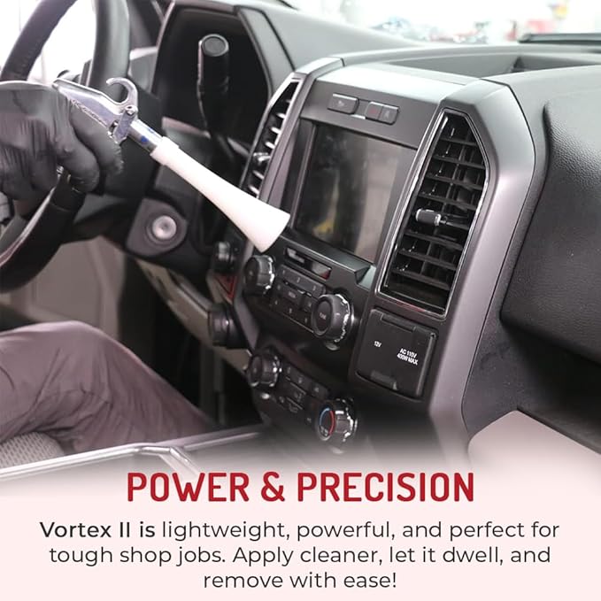 HI-TECH Vortex II Air Cleaning Gun – Pro Auto Detailing Tool for Deep Cleaning Interiors & Exteriors – Uses Air Compressor – 