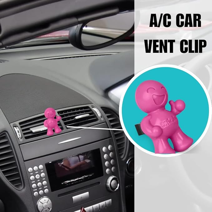 Little Joe 96404-6PK Fruit Scent Car Air Freshener Vent Clip, Fights Odors for up to 45 Days, Long-Lasting Freshness, Cute Ca