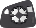 TRQ Passenger Side Mirror Glass with Backing Plate For Factory Equipped & Aftermarket Mirrors Compatible with 2015-2020 Chevr