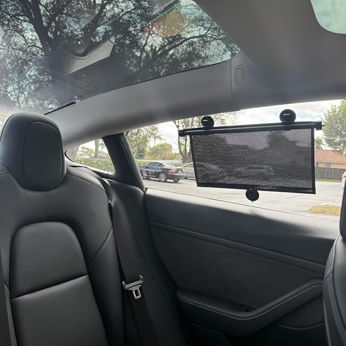JoEzzy Car Window Sun Shades (3-Pack) - Retractable Roller Sunshade for Baby & Delivery Drivers | Car Window Shade Roller for Kids & GPS Glare | 16"x20" Universal Fit Side Window UV Protection