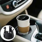 4pcs Car Cup Holders Insert, Self-Adhesive Automotive Cupholder Expander Wiggle Free Design Easy to Use Automotive Interior Roaster Accessories for Fixing Water Cups and Drinks (Black)