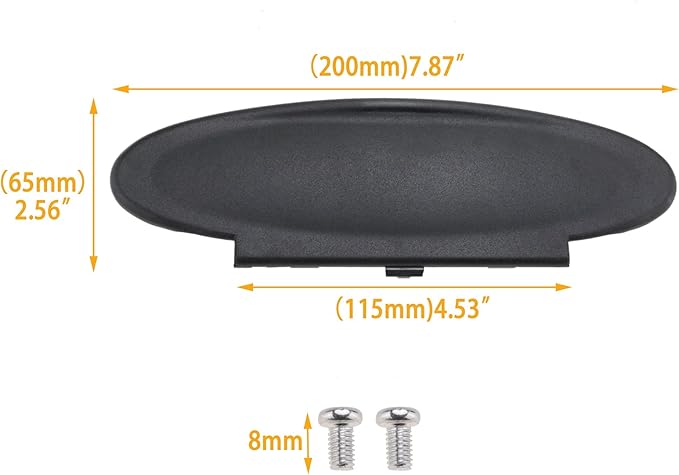 Sun Visor Vanity Mirror Covers Driver or Passenger Side Visor Mirror Lid Replacement for Porsche 996/997-911 986/987 for Boxster for Cayman 1996-2010 1Pcs Black