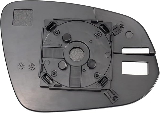 TRQ Driver Side Mirror Glass Snap On with Backing Plate Compatible with 2016-2018 Toyota RAV4 TO1324174