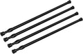 4 Pack Tension Curtain Rod 15.7-28 Inch, Small Short Adjustable Extendable Spring Loaded Rods for Windows Cabinet Blinds Clos
