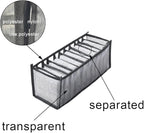HSLFUAI Bra Organizer for Drawer, 2 Pack Bras Storage Organizer with Compartments, Drawer Organizer for Bras(Pink-6S-2PCS)