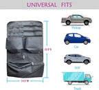 Car Backseat Organizer with Multi-Pockets for Stores Car Accessories, Vacuum and Short Fire Extinguisher-Seat Back Organizer Universal Fits Jeep F150 SUV Truck Pickup