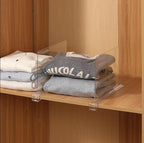 8-Pack Clear Shelf Dividers - Purse Organizer for Closet - Shelf Dividers for Closet Organization - Sweater Storage for Close