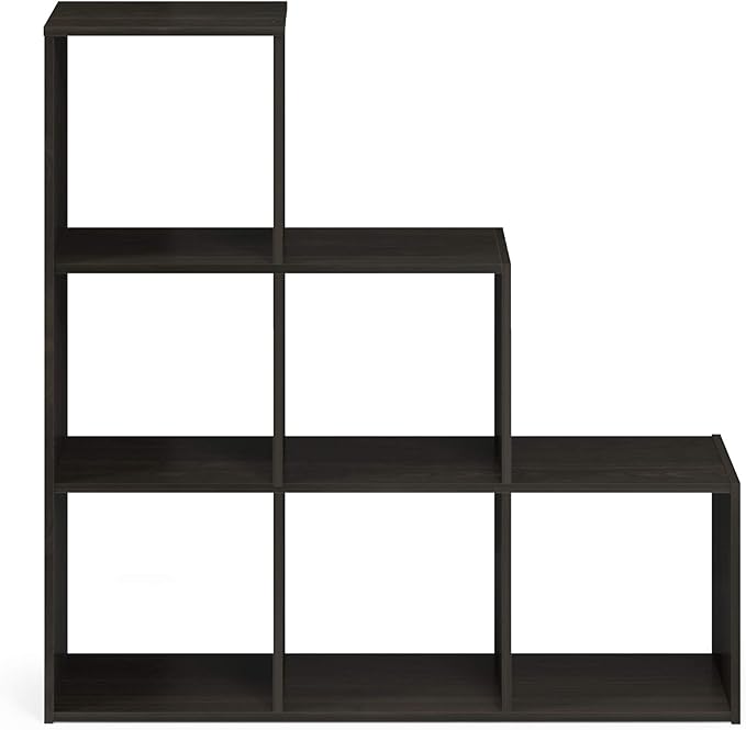 Furinno Pelli 3-2-1 Cubic Storage Cabinet, Espresso