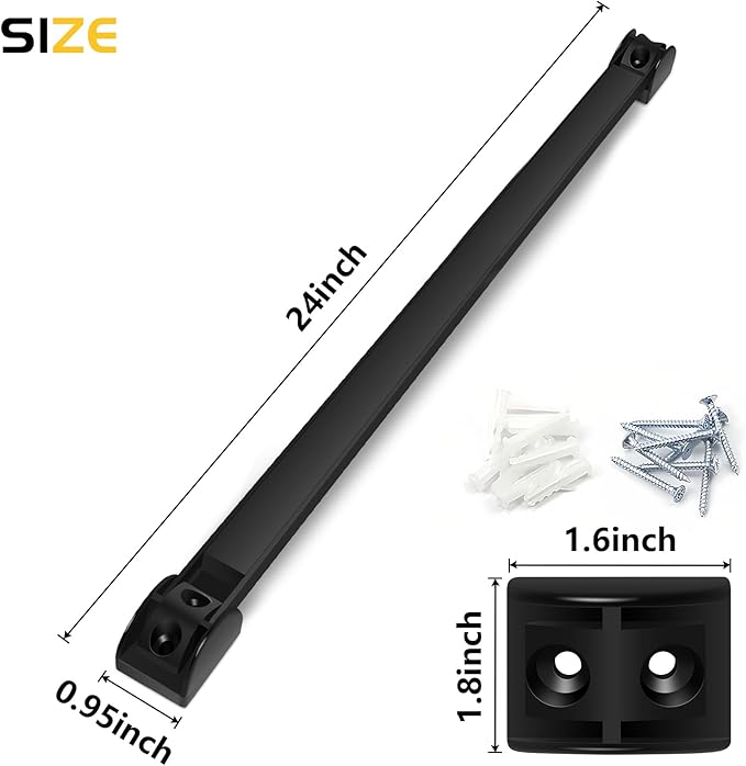 DGSL Magnetic Tool Holder Strip 5 Pack, 24 In Heavy Duty Tool Organizer Magnetic Strip, Tool Magnet Bar For Garage Tool Organ