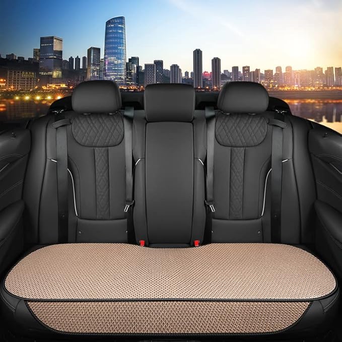 Auto Newer Breathable Universal Four Seasons Car Seat Covers, Luxury Include Front Car Seat Protector and RearCar Seat Cushio