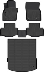 Auxko All Weather Floor Mats Cargo Mat Fit for 2026 2025 Mazda CX-70 & CX70 PHEV TPE Liners Mazda CX70 Accessories All Season Guard Odorless Anti-Slip Floor Mats Trunk Liner