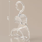 3 Pieces Clear Purse Hanger Closet, Luxury Crystal Bag Hangers Hooks with 360-Degree Rotation, Durable Handbag Backpack Purse