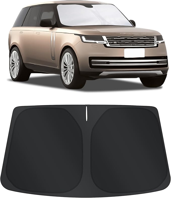 TINGLU Sun Shade for Land Rover Range Rover 2013-2021(Not Fit Range Rover Sport) Accessories Windshield Sun Shade Window Shade UV Rays Protection Sun Visor Cover