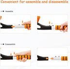 27'' Snow Brush and Ice Scrapers for Car Windshield, 2-in-1 Car Accessories Detachable Snow Ice Scraper and Brush with Foam Grip for Cars, Trucks, SUVs