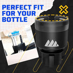 Integral Hydro Expander - Car Cup Holder Expander Organizer with Adjustable Base - Rubber Tabs Hold Most 32 - 40 oz Bottles a