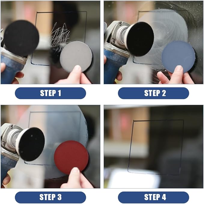 Glass Polishing Kit, 39Pcs/Set Glass Scratch Remover, Deep Scratch Window Repair Tool, Window Windscreen Repair Kit with Ceri