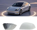 Compatible with Tesla Model 3 Side Mirror Cover Replacement 2017 2018 2019 2020 2021 2022 2023 2024 2025, Left Side Rearview Mirror Cover Cap for Model 3 Accessories(White)