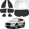 8pcs Car Window Shades for Mazda CX-5 2017-2025, Full Car Window Covers for Privacy, Sunshades for CX-5 Front Rear Windshield Side Windows to Block UV and Protect Privacy