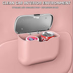 HOLDCY Car Trash Can, Waterproof Multi‑Functional Auto Trash Bin for Door/Console/Seat Back, Universal Vehicle Garbage Can for Car/Truck/SUV Drivers (Pink)