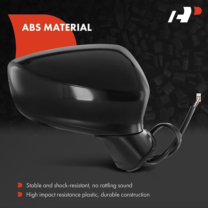 A-Premium Pair (2) Driver and Passenger Side Power Door Mirror - Compatible with Mazda 3, 3 Sport, 2014 2015 2016 - Non-Heate