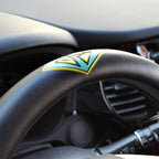 BDK Warner Brothers Scooby Doo Car Steering Wheel Cover - Non-Slip Ergonomic Grip Lining - Durable Faux Leather Steering Wheel Cover - Easy Installation 14.5-15.5 in Diameter Car Accessories (Black)