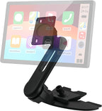 CD Slot Mount for Carplay Screen - 17mm Ball for Garmin Nuvi GPS Cell Phone in-Car 4"-11" Monitor Android Auto Tablet CD Mount Holder [360° Rotation/Extension Arm Included] (4-Tab Bracket)