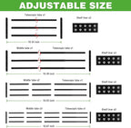 Expandable Closet Shelf, 16-24 Inches Metal Closet Rod Organizers and Storage Shelves Space Saving DIY Divider Separator for 