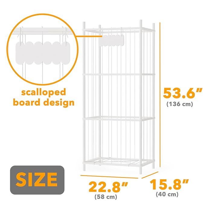 SpaceAid Stuffed Animal Storage Organizer, Wood Animals Zoo Toy Plushies Storage Holder, Large Capacity Plush Toy Cage for Pl