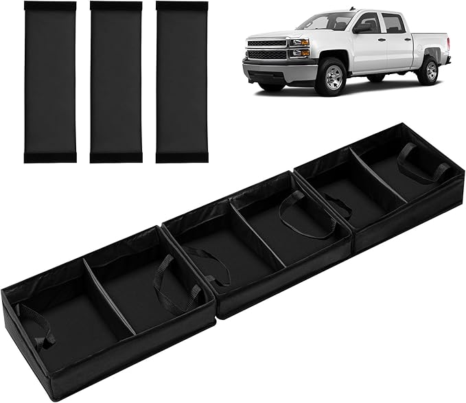 Chevrolet Silverado 1500 2500 /GMC Sierra 2011-2025 Truck Under Bench Seat Storage with Removable Divider 600D Oxford Cloth,