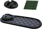 Multifunction Car Anti-Slip Mat,360° Rotatable Multifunctional Car Dashboard Mobile Phone Holder with Temporary Parking Numbe