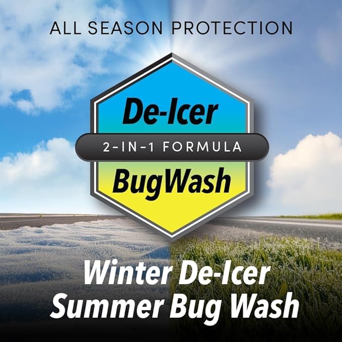Clean Revolution Advanced All Season Windshield Washer Fluid | Ultra Low VOC Formula |Extreme -27°F Winter Protection | 128 F