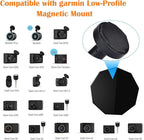 Dash Cam Holder,Magnetic Mount for Garmin Dash Cam,with 2 Magnetic Piece,Compatible with Garmin Dashcam Mini 2/65W/66W/67W/Mini/Mini 3/Tandem/X110/X210/Speak(low-profile magnetic camera mount)