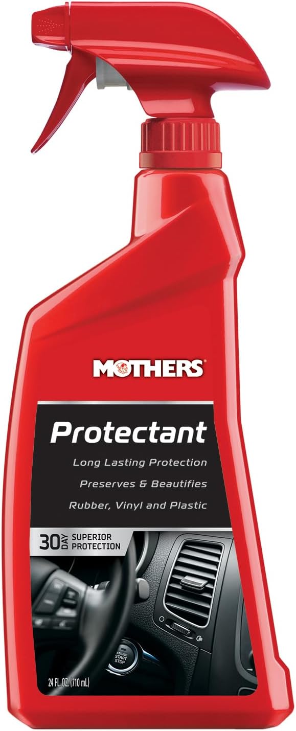 Mothers Protectant, 24 oz. – Long-Lasting UV Protection for Rubber, Vinyl & Plastic, Shields Dash, Trim, Bumpers & Tires from
