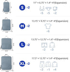 Compression Packing Cubes, 8 Set Packing Cubes for Travel Compression, Lightweight Compressible Package Organizer for Carry O