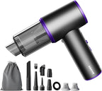 Aihoye Car Vacuum Portable Cordless, 22000PA High Power Mini Vacuum Cleaner with Brushless Motor, 4-in-1 Handheld Vacuum Clea