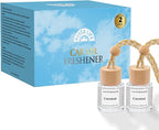HoogaLife Car Air Freshener Diffuser 2 Pack Hanging Air Freshener Diffuser - Coconut Fragrance Oil Air D iffuser for Car, 45+