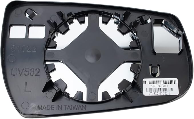 TRQ Driver Side Mirror Glass Assembly Snap On Compatible with 2013 2014 2015 Chevrolet Malibu 2016 Chevrolet Malibu Limited G