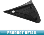 Front Right Door Mirror Corner mudguard Triangle Cover Trim No.60117-0D100 Rearview Triangle Trim Panel for Toyota Yaris 2007-2011 Plastic Black