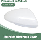Front Right White Exterior Mirror Covers, Fit for Chevy Cruze 2017 2018 2019 Passenger Side Door Rearview Mirror Cover Caps