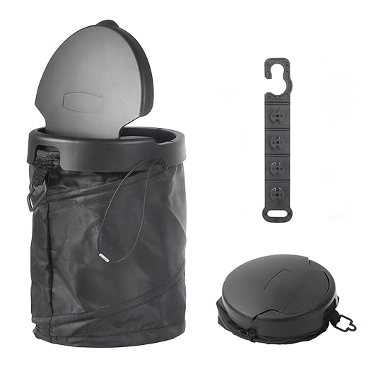 Car Trash Can,Collapsible Pop-up Trash Bin,Auto Foldable Cars Trashcan Waste Basket,Automotive Portable Car Garbage Cans with Lid for SUV,Truck and Vehicle