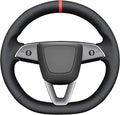 MEWANT DIY Stitching Steering Wheel Cover Wrap for Tesla Model 3 Highland 2023-2025/Model Y 2025 Highland for Tesla Model 3/Model Y Accessories
