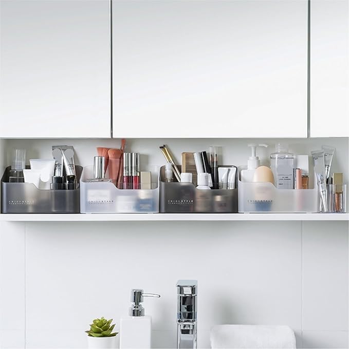 Makeup Organizer Mirror Cabinet Storage Box Desktop Cosmetics Storage Box Home Dressing Table Organization Storage Rack Stora