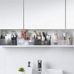 Makeup Organizer Mirror Cabinet Storage Box Desktop Cosmetics Storage Box Home Dressing Table Organization Storage Rack Stora