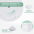 seinlife 360 Rotating Makeup Organizer,DIY Adjustable Spinning Holder,Foldable Cosmetic Storage Display box,Large Capacity Ma