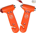 Swiss Safe Durable 5-1 Car Safety Hammer Window Breaker Breaker Tool w/Seatbelt Cutter - Emergency Escape Glass Hammer - Truc